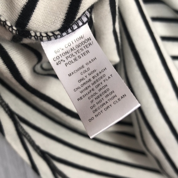 LOFT & KATE HILL Size PS black zip up hoodie & nautical cream & navy stripes top - Picture 8 of 12